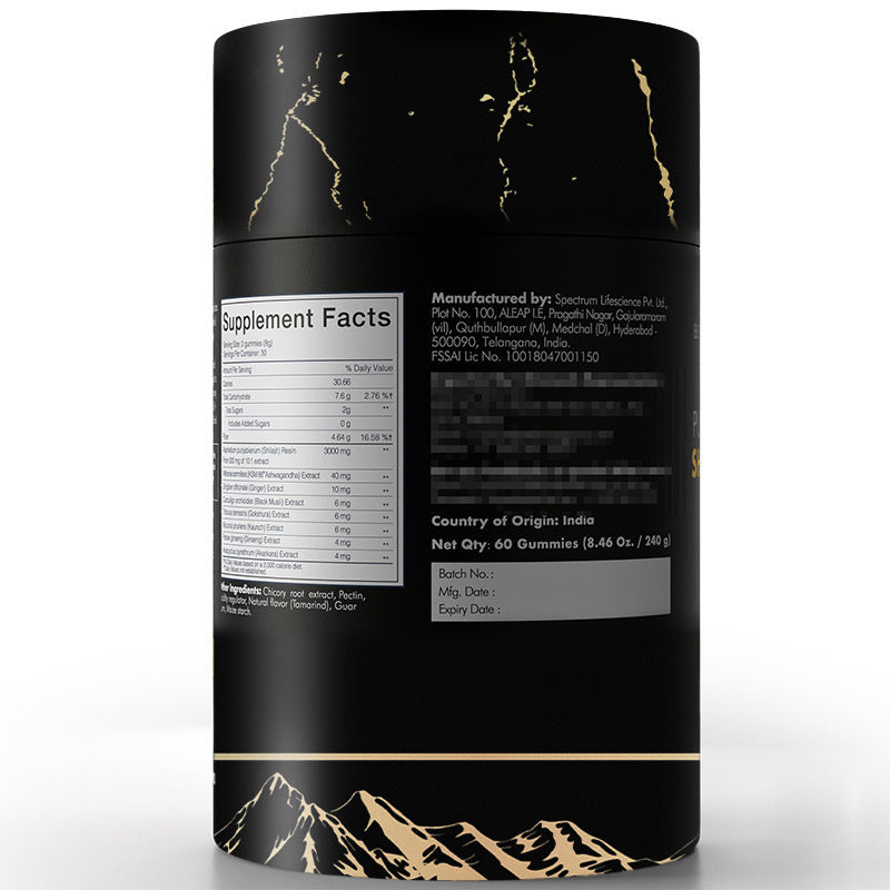Pure Himalayan Shilajit Gold Gummies 3000 Mg
