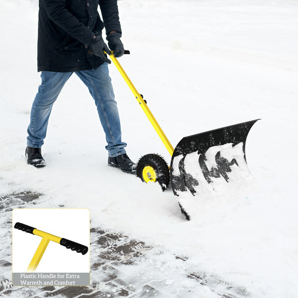 Adjustable Manual Snow Removal Vehicle