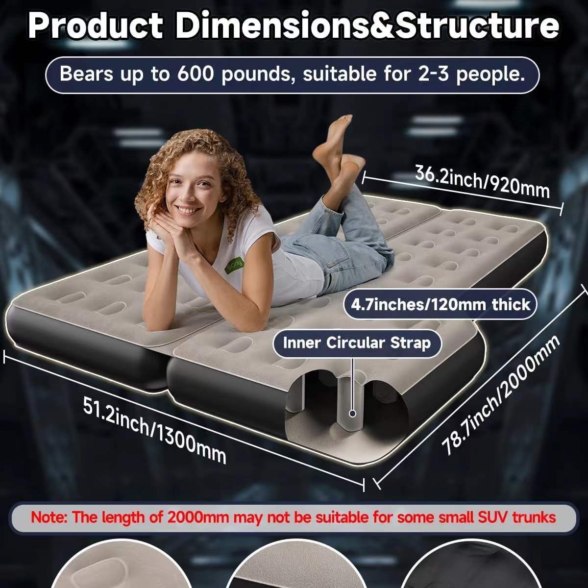 TravelRest Inflatable SUV mattress