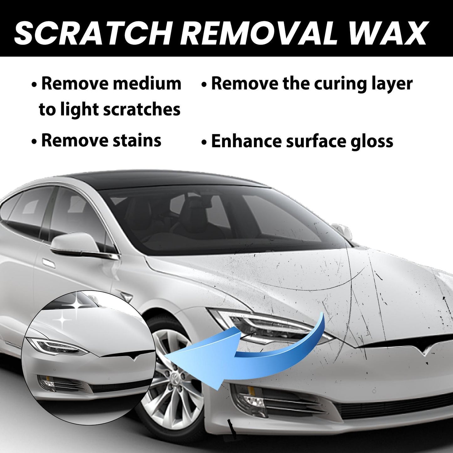 Car Scratch Wax - Car Paint Protection, Polishing, Scratch Removal, , Paint Repair, Cleaning,