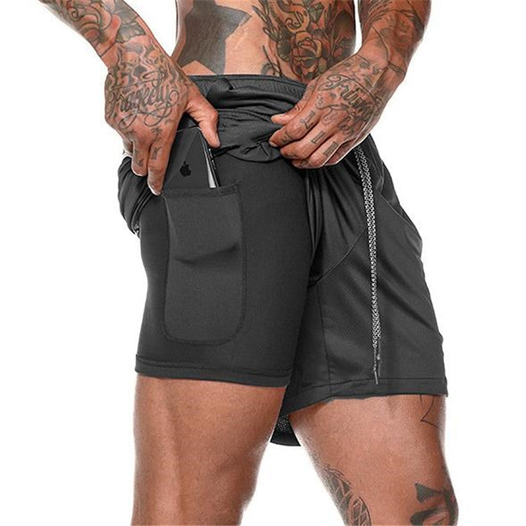 Gym Shorts with Secure Pocket