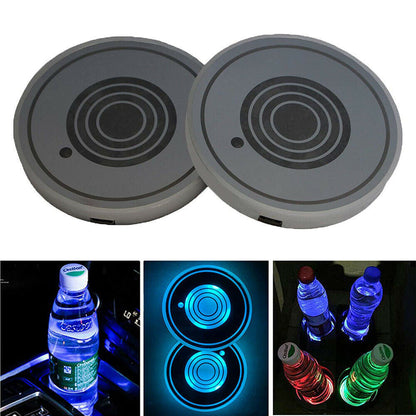 Glow Car Cup Holder Lights
