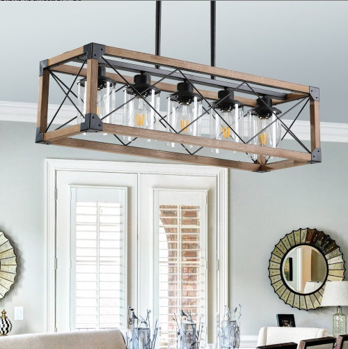 Farmhouse Glow 5-Light Chandelier