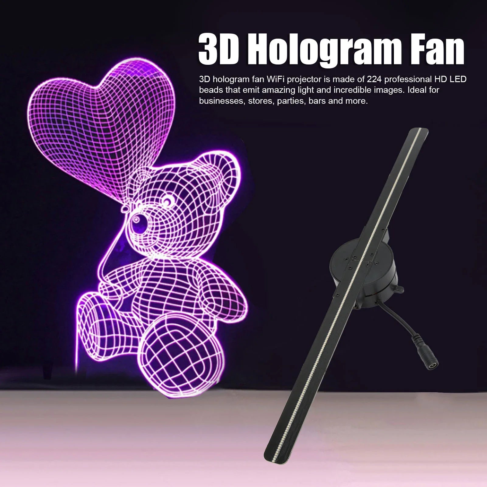 Magic 3D Hologram Fan