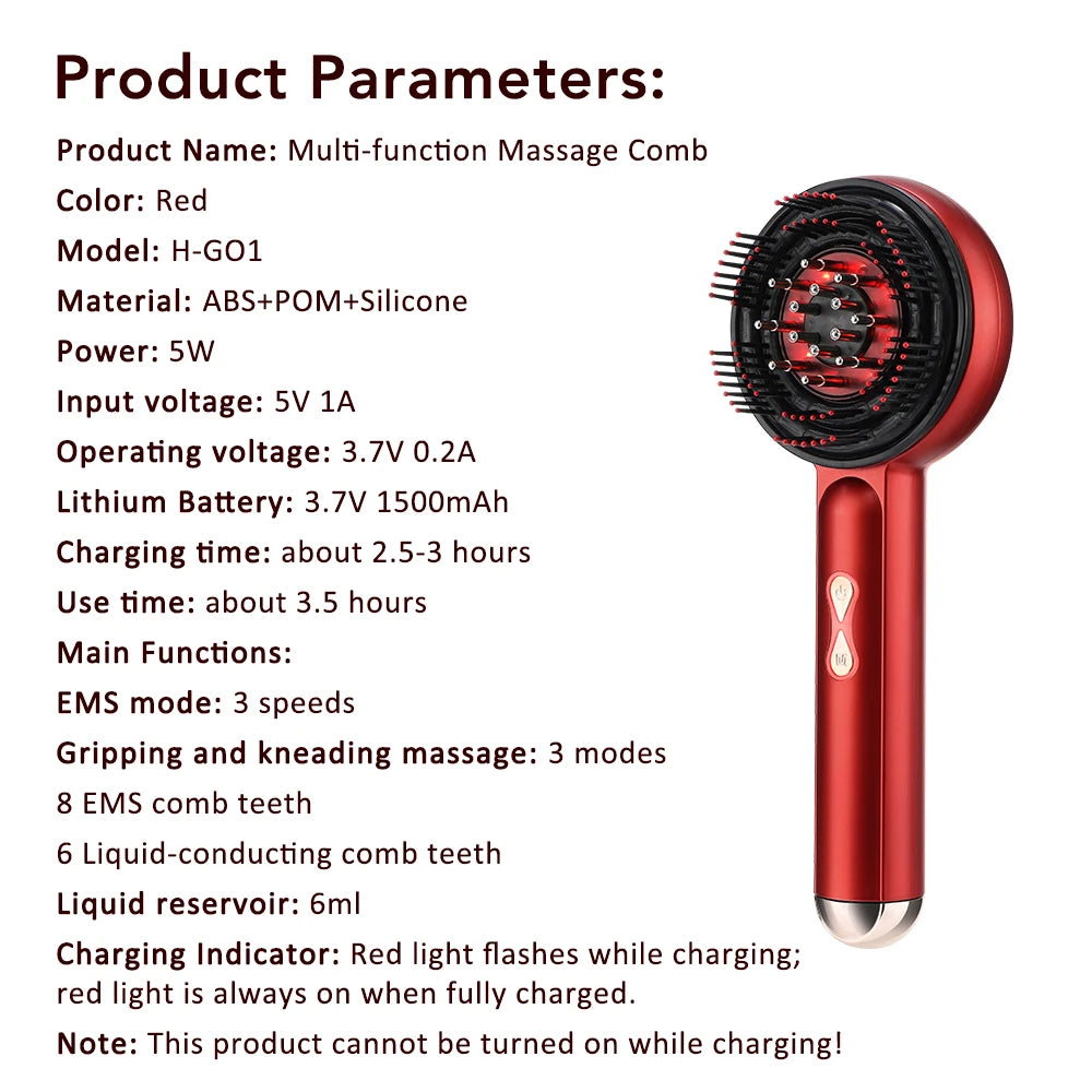 RedGlow Scalp Comb