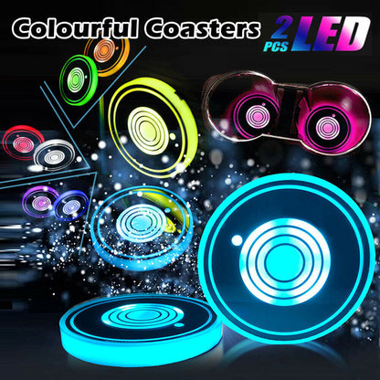 Glow Car Cup Holder Lights
