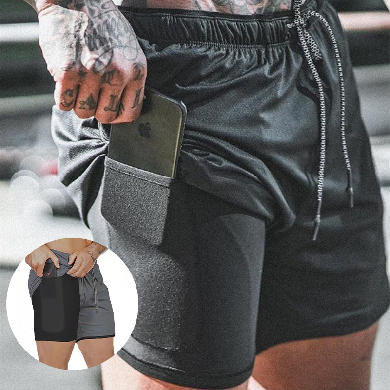 Gym Shorts with Secure Pocket